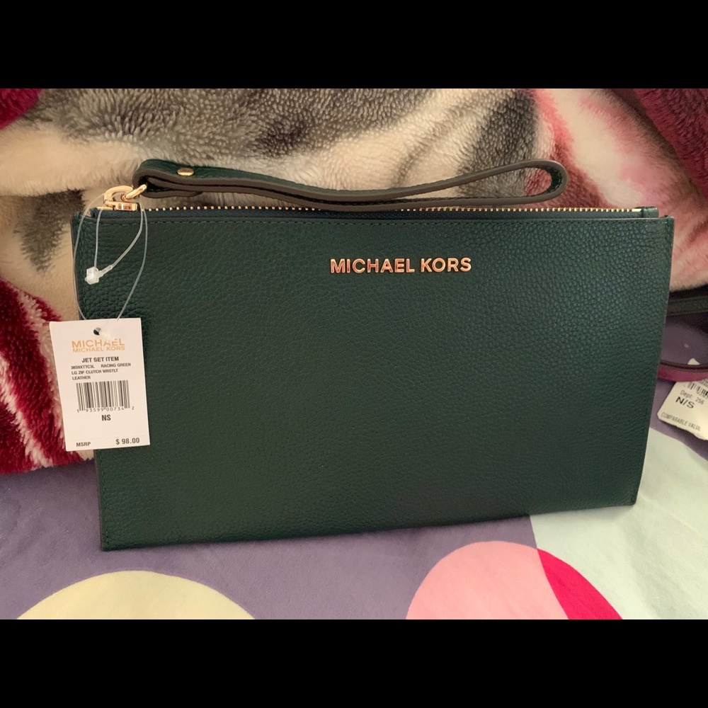 Micheal Kors leather wristlet